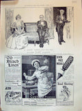 Old Print 1896 Bird'S Custard Powder Brandauer Pointed Pens Bleach Linen 19th