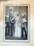 Old 1896 Royal Wedding Bride Procession Buckingham Palace James'S Pal Victorian