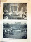 Old 1896 Royal Luncheon Tables Buckingham Palace London Royal Wedding Victorian