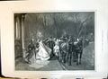 Old Print 1897 To See The New Year In Horse Carriage Woman Outdoor Scene 19th