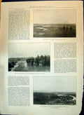 Old Print 1897 Bog Slide Ireland Valley Bridge Quarry Scenes Crypt Paste 19th