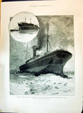Old 1897 Cholera Troop-Ship Plymouth Nubia Funeral Massacre Niger Pro Victorian