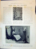 Old Print 1897 Help Helpers Path Art Interior Broadway Water Potter Oils 19th