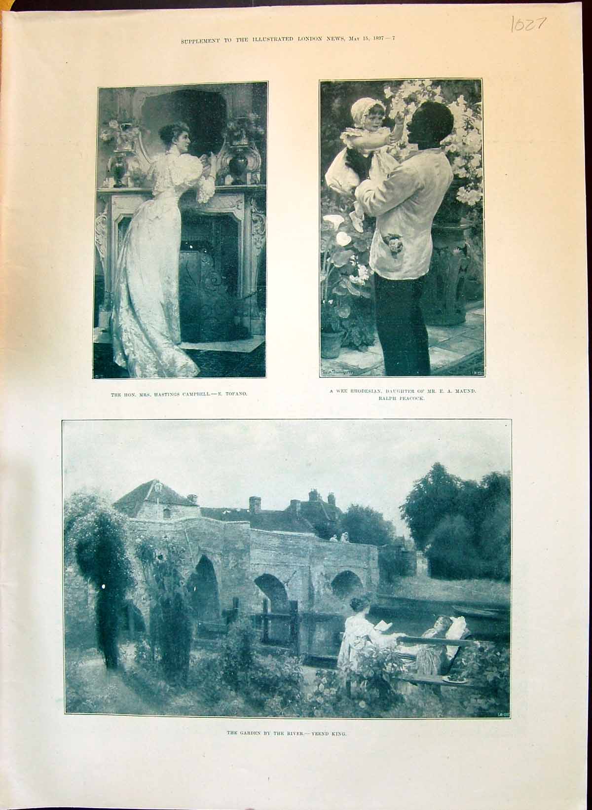 Old 1897 Hastings Campbell Maund Yeend King Garden River Williamson D 19th