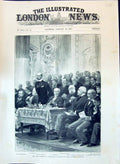 Old 1897 Indian Famine Fund Meeting Mansion House Saturday Lord Mayor Victorian