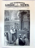 Original Old Antique Print 1897 Enthronement Bishop London St. Paul'S Cathedral