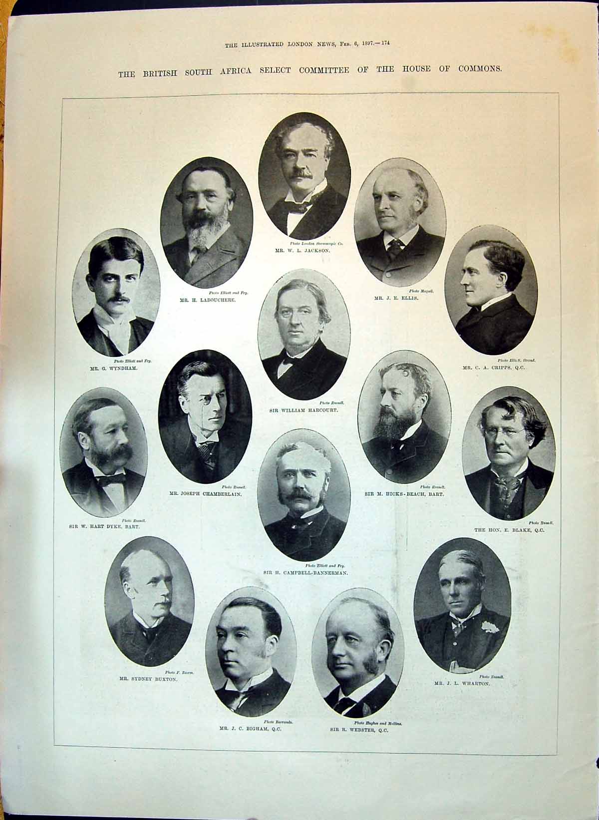 Old 1897 British South Africa Select Committee House Commons Dr. Nans Victorian