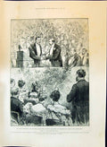Antique Print 1897 Nansen Presented Royal Geographical Society'S GMedal Pri