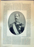 Old 1897 King Greece Portrait Playhouses New Savoy Opera Theatre His Victorian