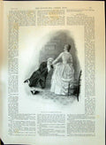 Antique Old Print 1897 Bust Dr. ArnUnveiled At Rugby Illustration Man Kissin