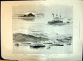 Old 1897 Eastern Crisis Crete Coast Bruiser Rodney Revenge Dragon St Victorian