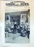 Old 1897 Queen At Cimiez Drawing-Room Excelsior Regina Hotel Forestie Victorian