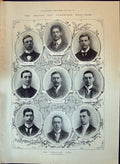 Old 1897 Oxford Cambridge Boat Race Ward Howell Bell Taylor Sissoi Ve Victorian