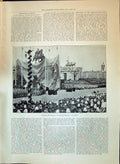 Antique Print 1897 Unveiling Emperor William Statue At Berlin Crowd Outdoor
