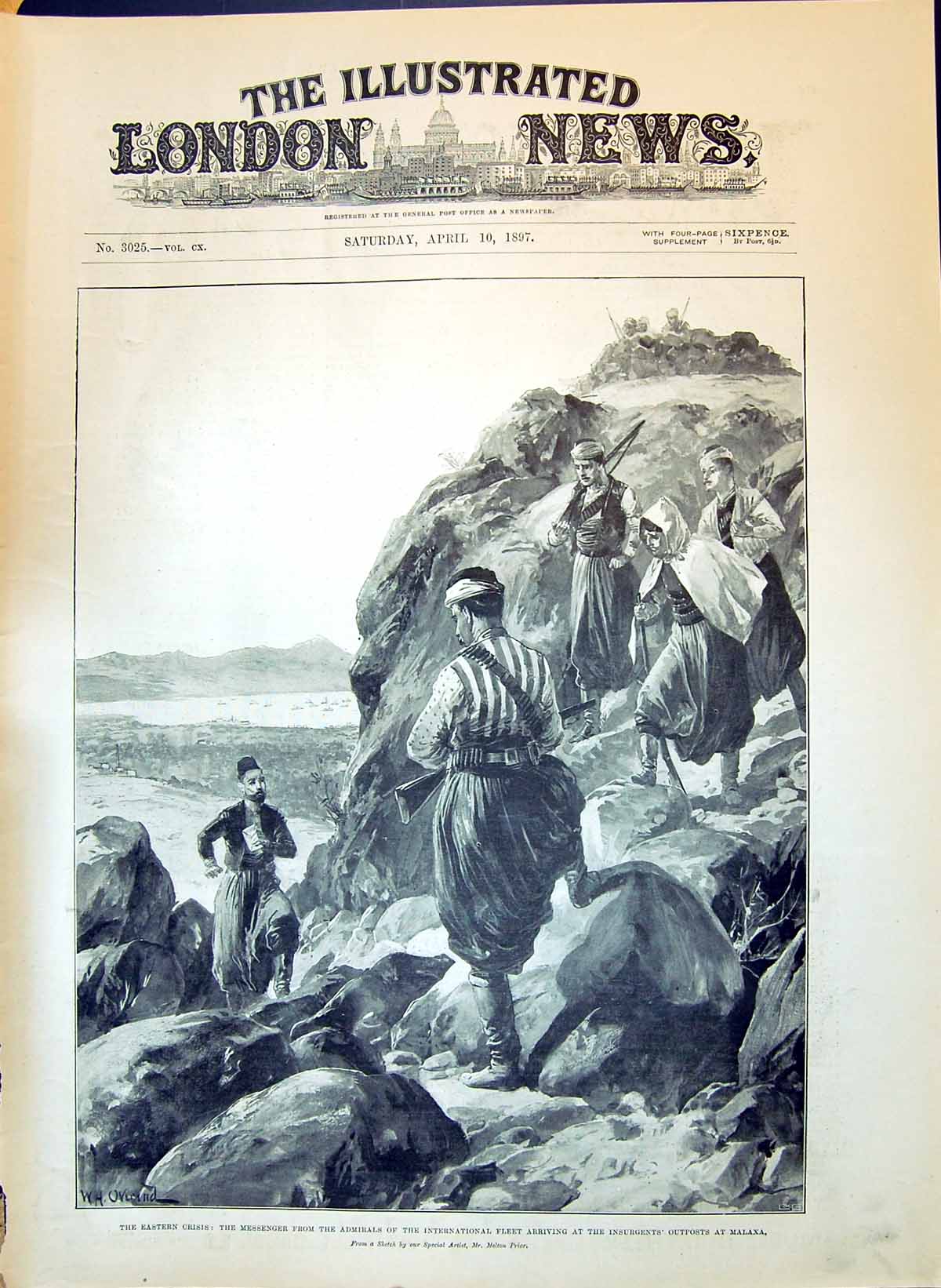 Old 1897 Eastern Crisis Messenger Admirals International Fleet Outpos Victorian