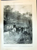 Old 1897 Cimiez Queen Horse Carriage Forestier Brussels Waterloo Fiel Victorian