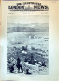 Original Old Antique Print 1897 Graeco-Turkish War Opening The Mati Fight 19th