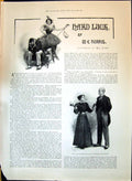 Antique Print 1897 Hard Luck Norris Wal Paget Illustration Story Woman Man 19th