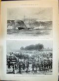 Old 1897 Queen Riviera Victoria Albert Yacht Indian Famine Tank-Diggi Victorian
