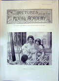 Old 1897 Royal Academy Pictures Message Poynter Castel Moel Crow-Boy Victorian