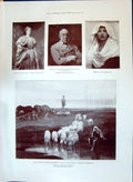 Print 1897 Bowman Ponsonby-Fane Calderon Ploughman Shepherdess Goodall Wyllie