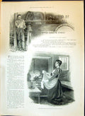 Old Print 1897 The End It All David Christie Murray Arthur Hopkins Illus 19th