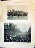 Old 1897 Prince Wales Cheltenham Oxford St. Giles Hussars Field Batte Victorian