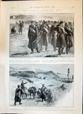 Old 1897 Graeco-Turkish War Velestino Battle Greek Mountain Battery D Victorian