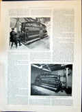 Old 1897 Pantagraph Machine Patent Jacquard Machine Producing Pattern Victorian