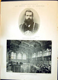 Old 1897 Queen'S Visit To Sheffield Norfolk Duke Mayor Council Chambe Victorian