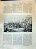 Old 1897 Queens Visit To London Lord Mayor Justice Sword Jubilee Troo Victorian