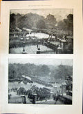 Old 1897 Buckingham Palace Queen'S Return Departure Empress Frederick Victorian