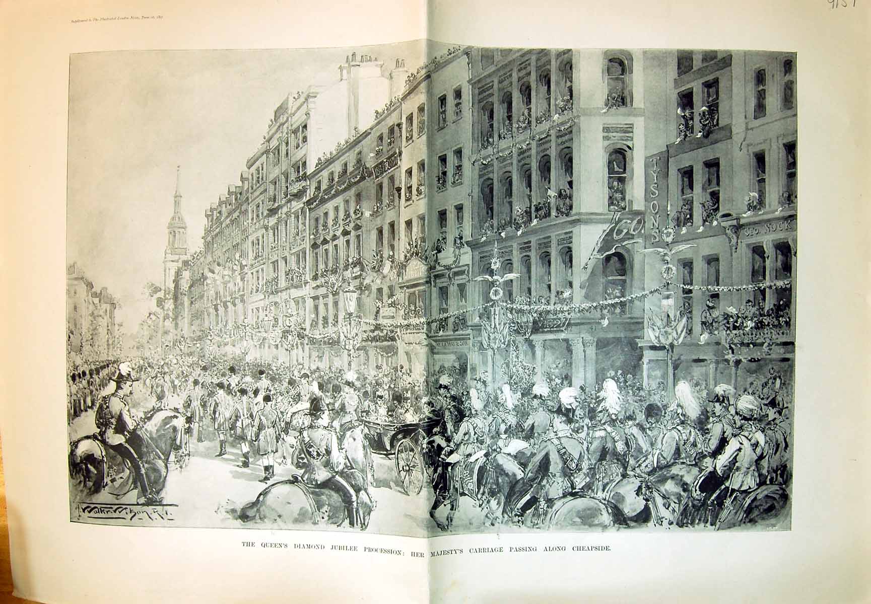 Old 1897 Queen'S Diamond Jubilee Procession Her Majesty'S Carriage Tr 19th