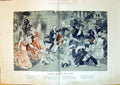 Antique Old Print 1897 Christmas Family Entertainment Children Games Begg 0 19th