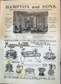 Old 1897 Advertisement Hampton Decorators Mappin Webb Sterling Silver Victorian