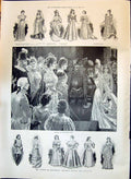 Old 1897 Duchess Devonshire Costume Ball Princess Raincliffe Hill Ade Victorian