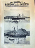 Old 1897 Naval Manoeuvres Ships Pearson Sanspareil Berehaven Harbour Victorian