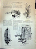 Old 1897 London Hammersmith Bridge Wharf Terence Lally Wife Dead Baby Victorian