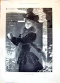 Old 1897 Lucien Davis Beautiful Woman Snowball Shahbash Wallah Native 19th