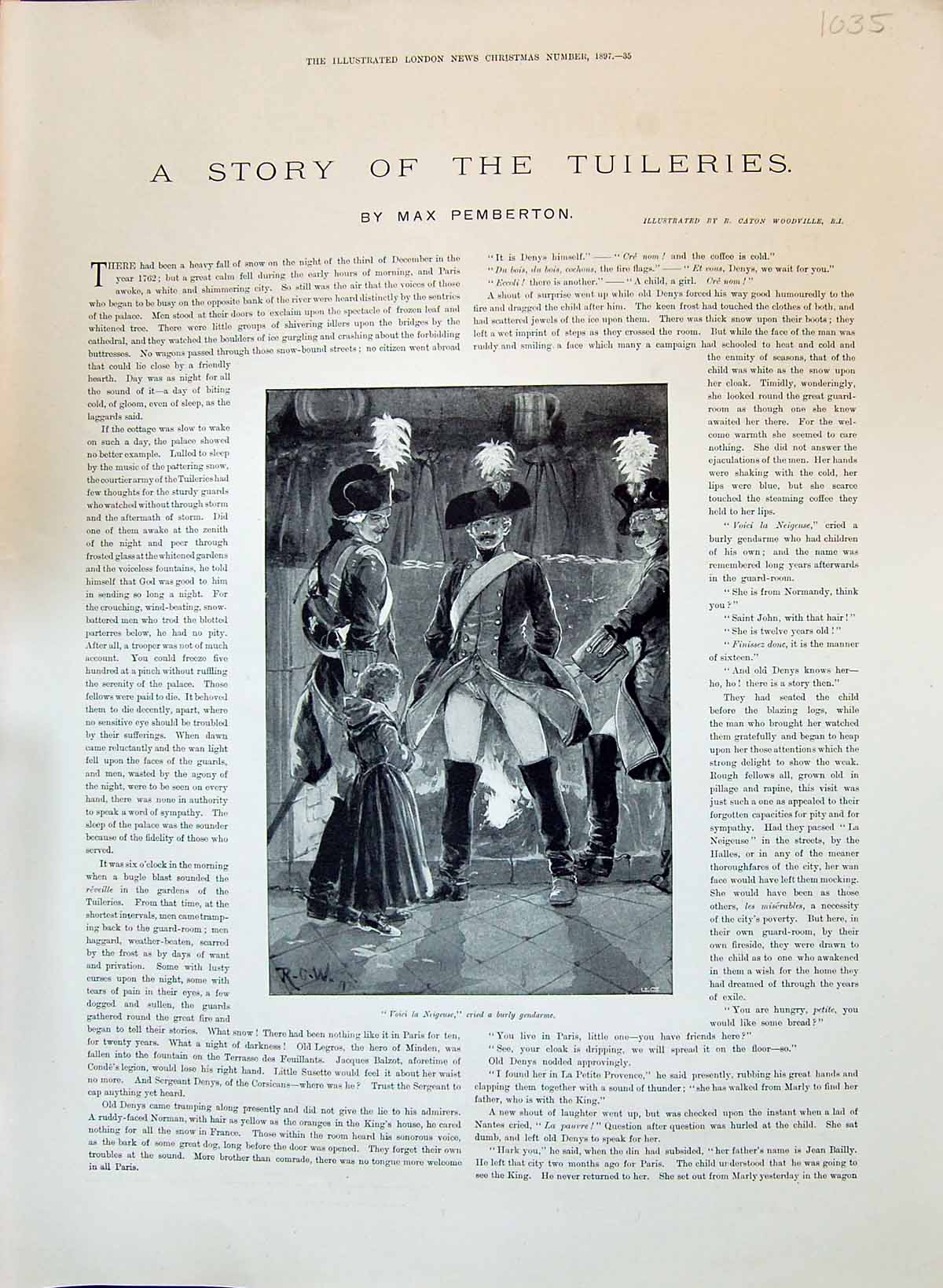 Old 1897 French Army Story Story Pemberton Tuileries Denys Sergeant S 19th