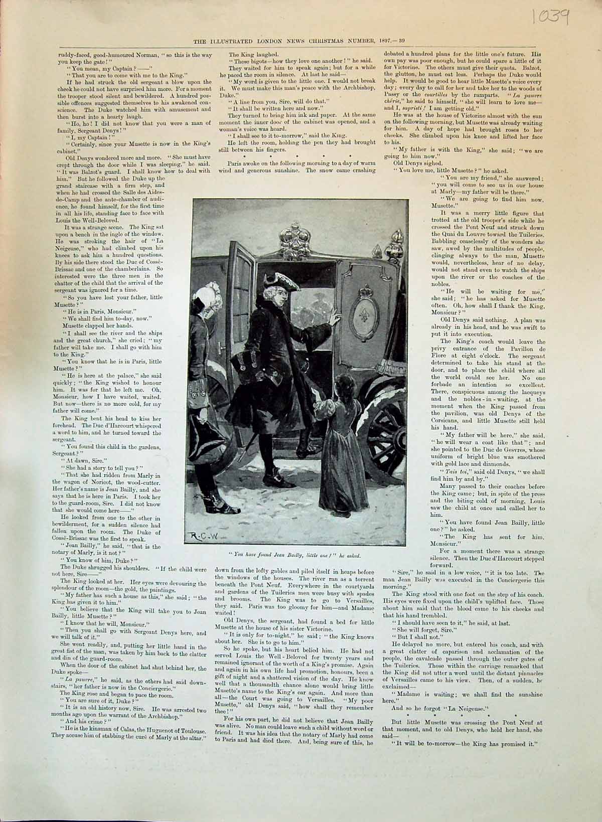 Old 1897 Transport Coach Jean Bailly Lady Man Romance John Bennett Wa 19th