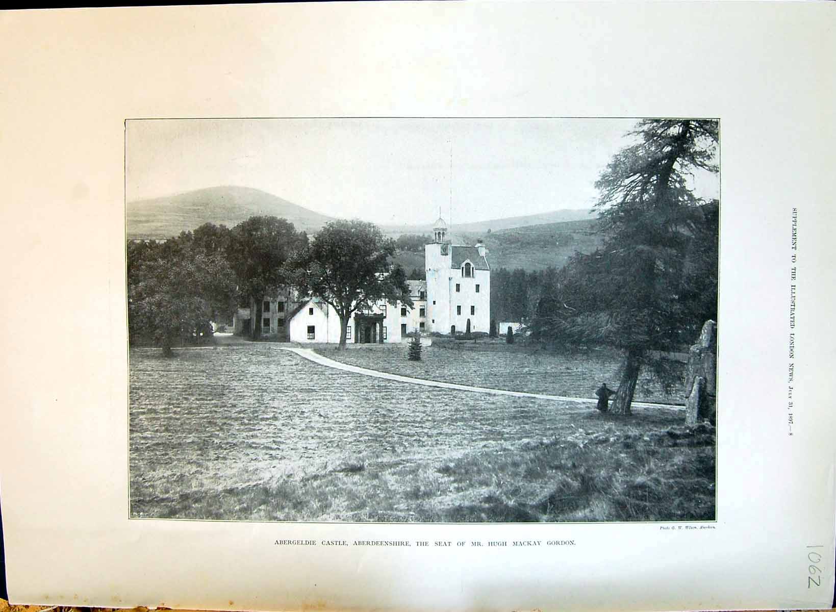 Old 1897 Abergeldie Castle Hugh Gordon Bishop Auckland Palace Cardiff 19th