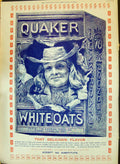 Original Old Antique Print 1897 Advertisement Quaker White Oats Paul Derrick
