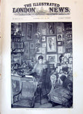 Old Antique Print 1897 Princess Victoria Wales Boudoir Pet Dog Pictures 19th