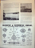 Old 1897 Palace Steamer Ship Marguerite Highland Railway Loch Moy Gol Victorian