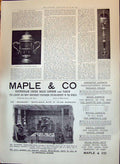 Old Antique Print 1897 GMace Birkenhead Marines Gilt Cup Maple Furnishing 19th