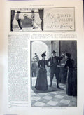 Antique Print 1897 Stupid Husband Walford Man Lady House Greeting Forestier
