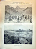 Old 1897 Indian War Tochi Highlanders Datta Khel Jirga Council Pathan Victorian
