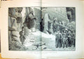 Antique Old Print 1897 War French Siers Visiting Ruins Temple Karnak Egypt