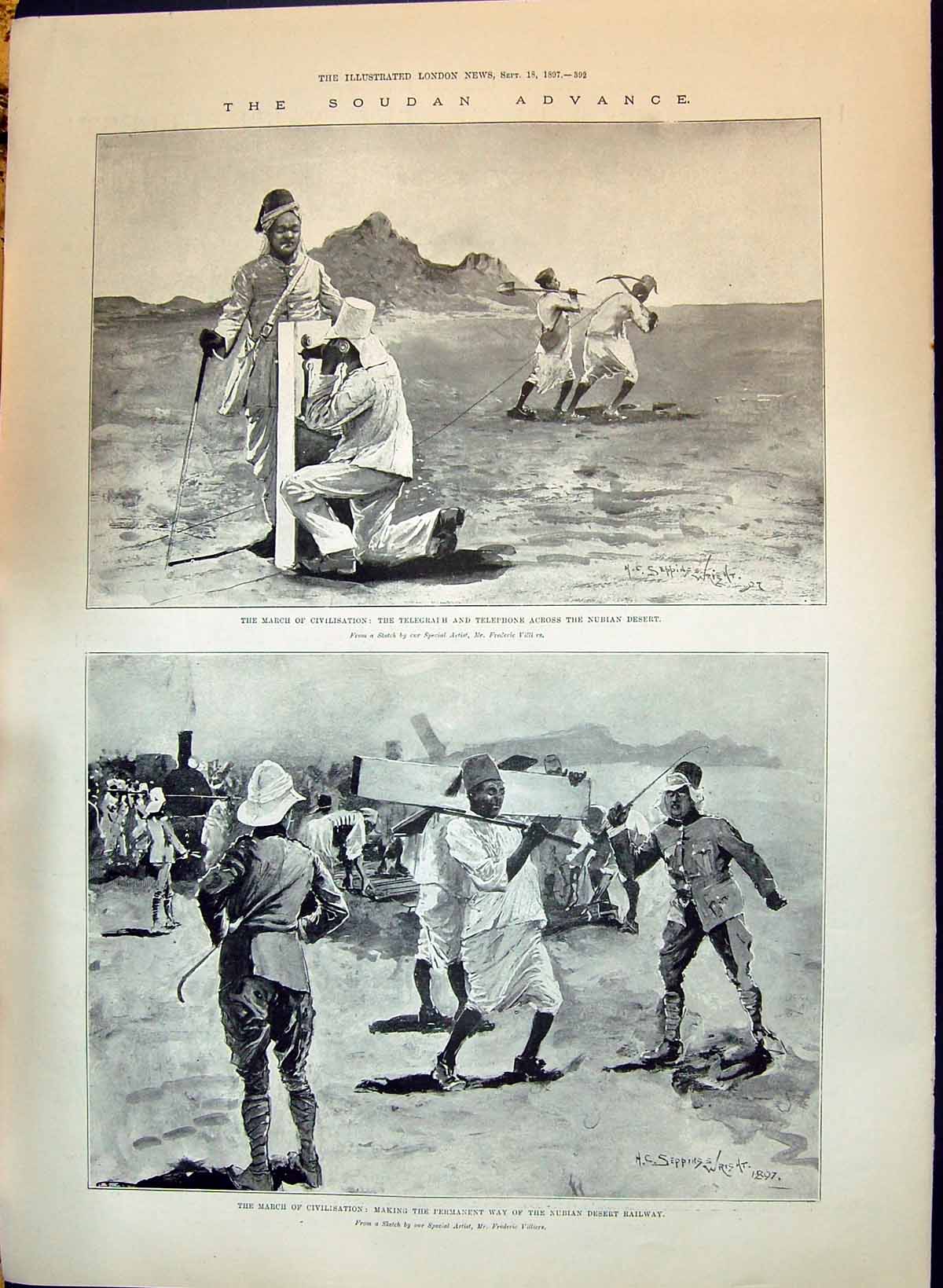 Old 1897 Soudan War Telephone Nubian Desert Railway Train Queen Swede Victorian